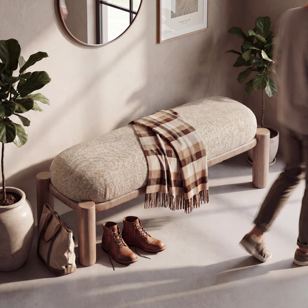 banca-pie-de-cama-boucle-beige-madera-homzzy-1