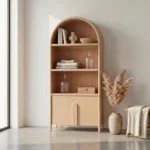 biblioteca-roble-arco-redondeado-con-puertas-homzzy-viena