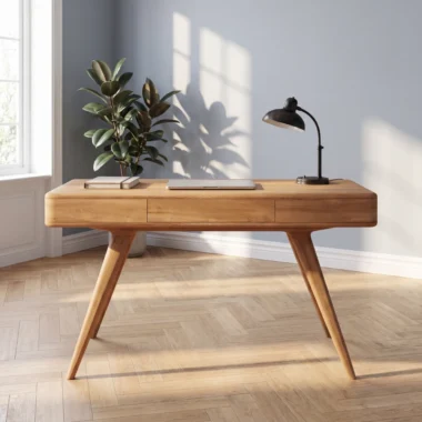 Escritorio madera roble estilo nórdico Sorrento – Cali | Homzzy