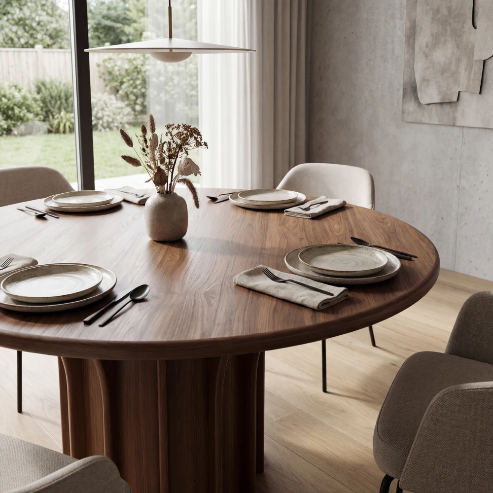 mesa-comedor-circular-roble-oscuro-pedestal-curvo-homzzy-hudi