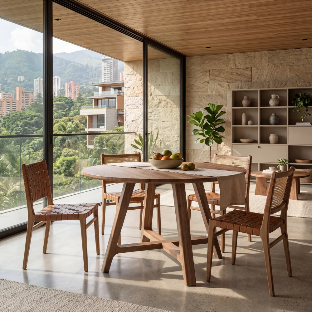 mesa-comedor-circular-roble-patas-cruzadas-homzzy-mikao
