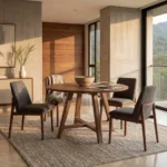 mesa-comedor-roble-redonda-minimalista-homzzy-mikao