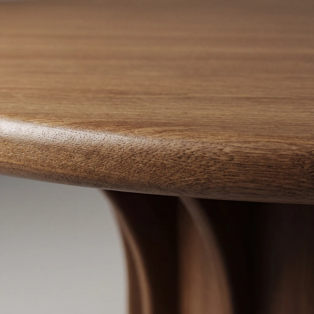 mesa-comedor-redonda-madera-roble-base-arqueada-homzzy-hudi-barranquilla