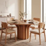 mesa-comedor-circular-roble-oscuro-pedestal-curvo-homzzy-hudi