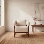 poltrona-contemporanea-tela-boucle-sala-homzzy-lorent