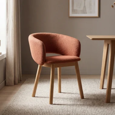 Silla Avier de comedor tapizada decorativa | Homzzy