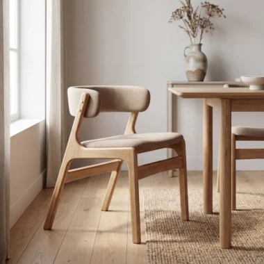 Silla comedor contemporánea escandinava Delmonta madera | Homzzy