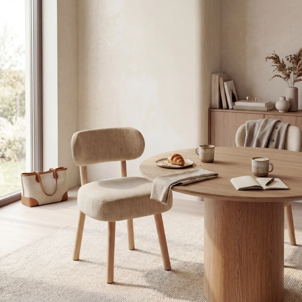 silla-comedor-nordica-tapizado-beige-sala-homzzy-verona Silla Verona nórdica tapizada comedor sala | Homzzy