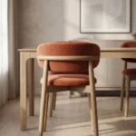 silla-comedor-tapizada-terracota-patas-roble-homzzy-elinor