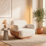 poltrona-boucle-crema-estructura-madera-sala-homzzy-belrose-bogota