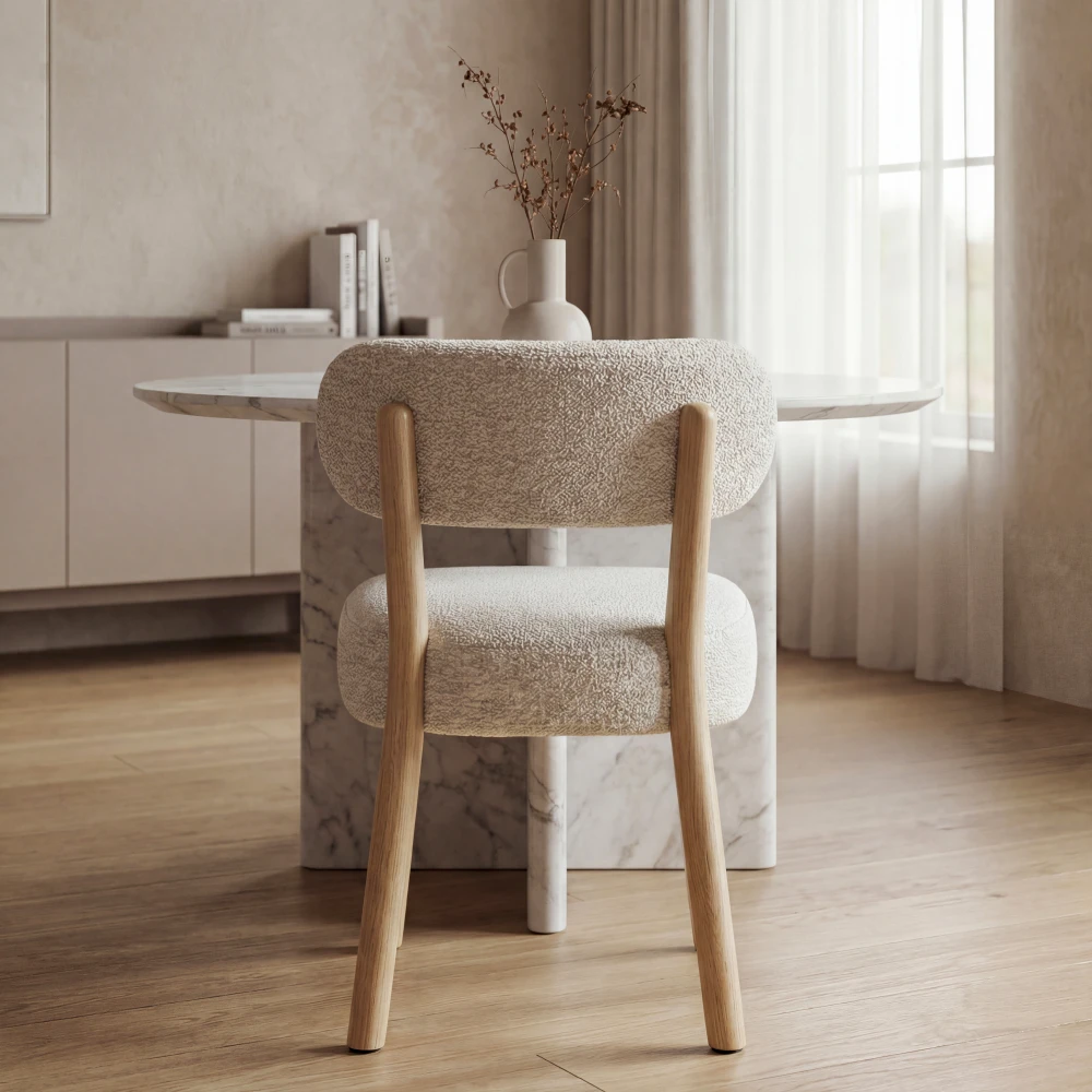silla-tapizada-beige-respaldo-redondo-homzzy-verona Silla Verona tapizada respaldo redondo comedor | Homzzy