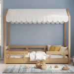 cama-infantil-casita-dosel-madera-roble-homzzy-faelle-bogota