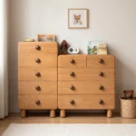 comoda-alta-5-cajones-roble-natural-homzzy-corvin