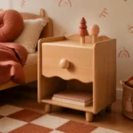 mesa-de-noche-infantil-madera-roble-borde-ondulado-cajon-festoneado-homzzy-wysteria-barranquilla