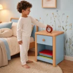 mesa-de-noche-infantil-verde-sage-roble-cajon-estante-homzzy-maren-bogota