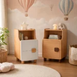 mesa-de-noche-infantil-madera-roble-compartimento-cajon-homzzy-brelan-cali