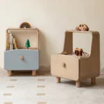 mesa-de-noche-infantil-roble-azul-cajon-tirador-barra-homzzy-elban-cartagena