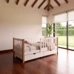 cama nino blanca roble habitacion infantil nordica homzzy elian