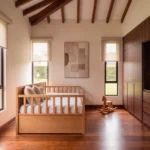 cama nido madera roble natural cuarto nino homzzy teo