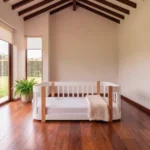 cama montessori blanca madera roble habitacion infantil homzzy camden
