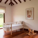 cama montessori blanca madera roble habitacion infantil homzzy camden