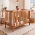 cuna madera roble natural habitacion bebe iluminada homzzy aevum