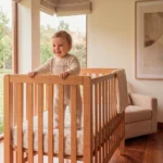 cuna madera roble natural habitacion bebe iluminada homzzy aevum